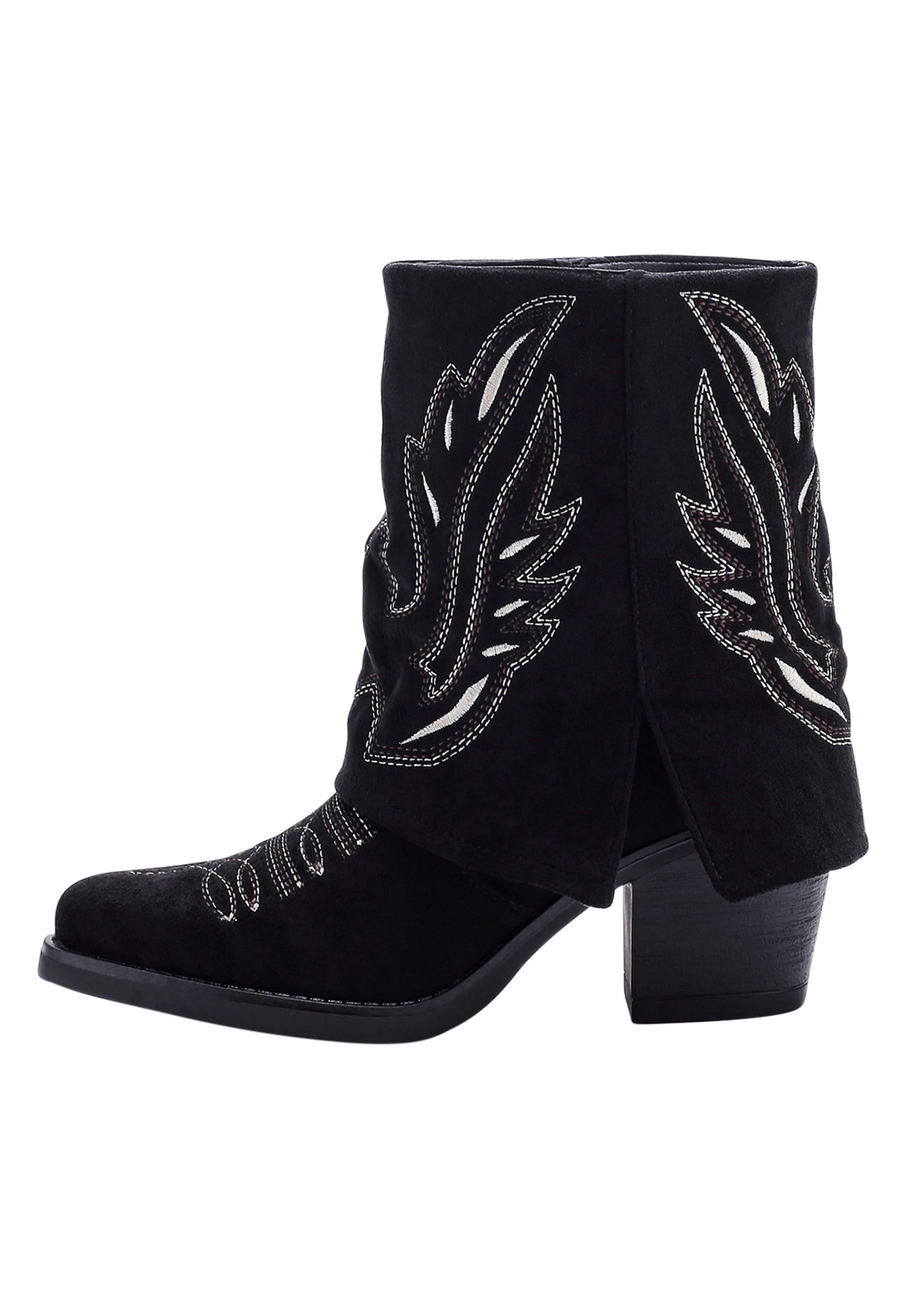 Elara Comwboystøvler i sort