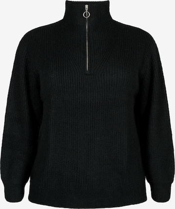 juoda Flash by Zizzi Megztinis 'FLLOLA': priekis