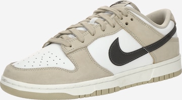 Baskets basses 'DUNK' Nike Sportswear en beige : devant