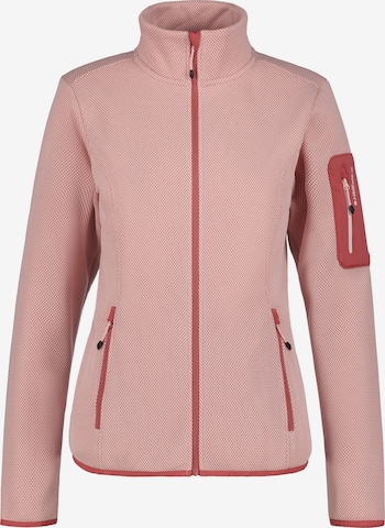 Giacca di pile funzionale 'Bowersville' di ICEPEAK in rosso: frontale