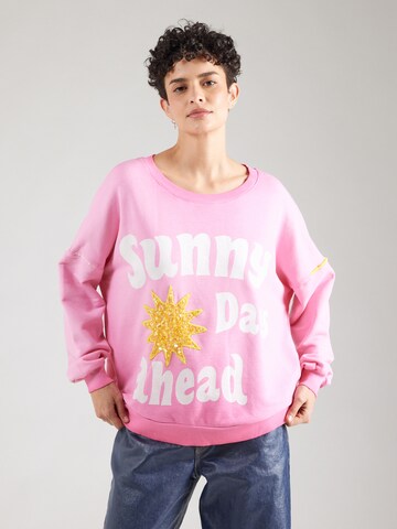 Grace Sweatshirt i rosa: framsida