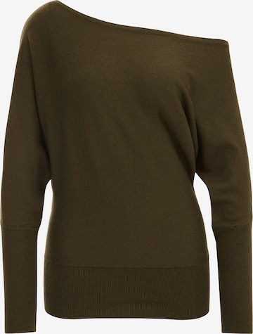 Pull-over WE Fashion en vert : devant