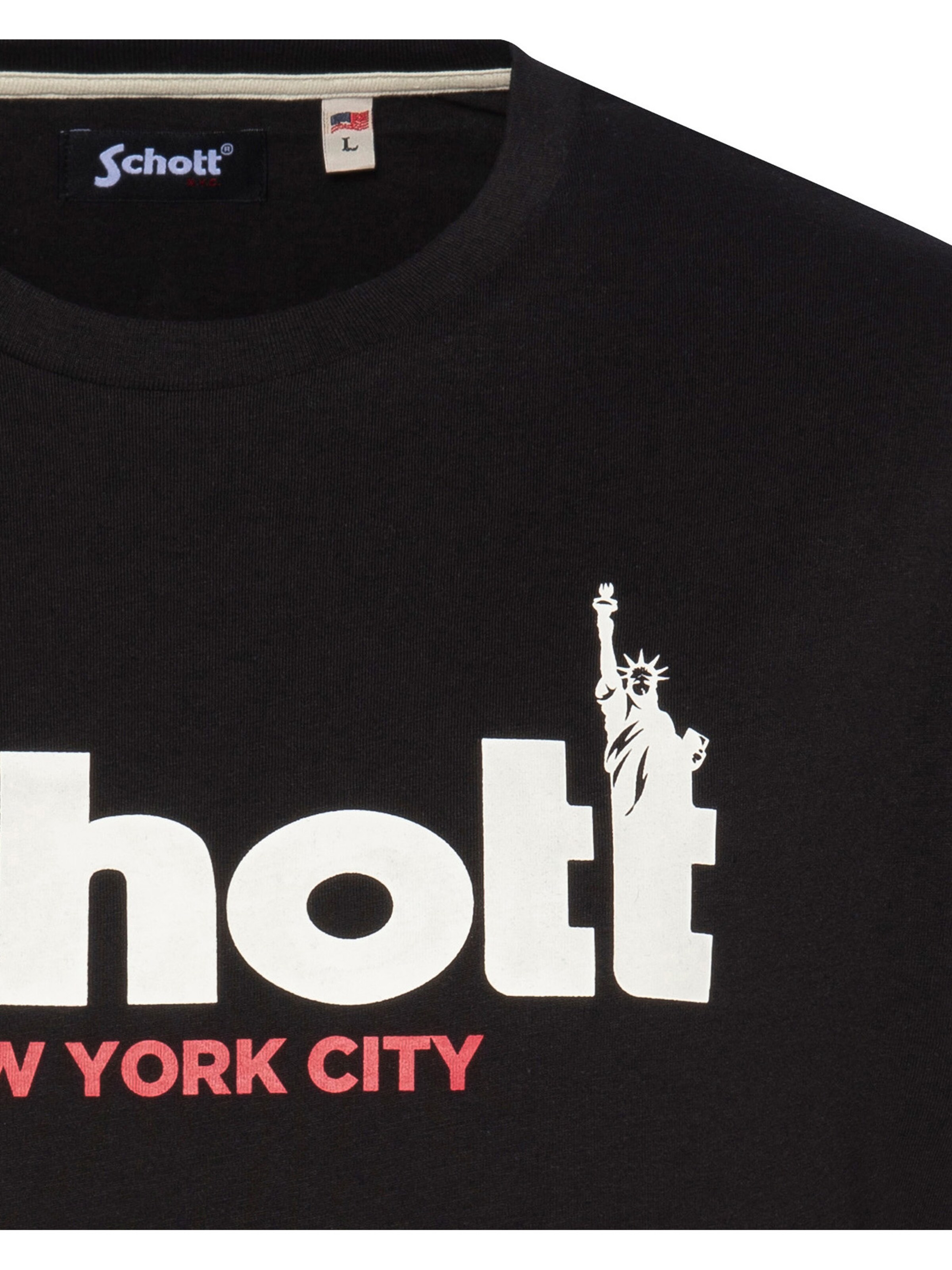 Schott NYC Shirt‌‌‌ in Schwarz