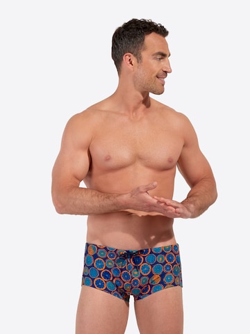 Shorts de bain ' Swim Trunk Trapani ' HOM en bleu : devant