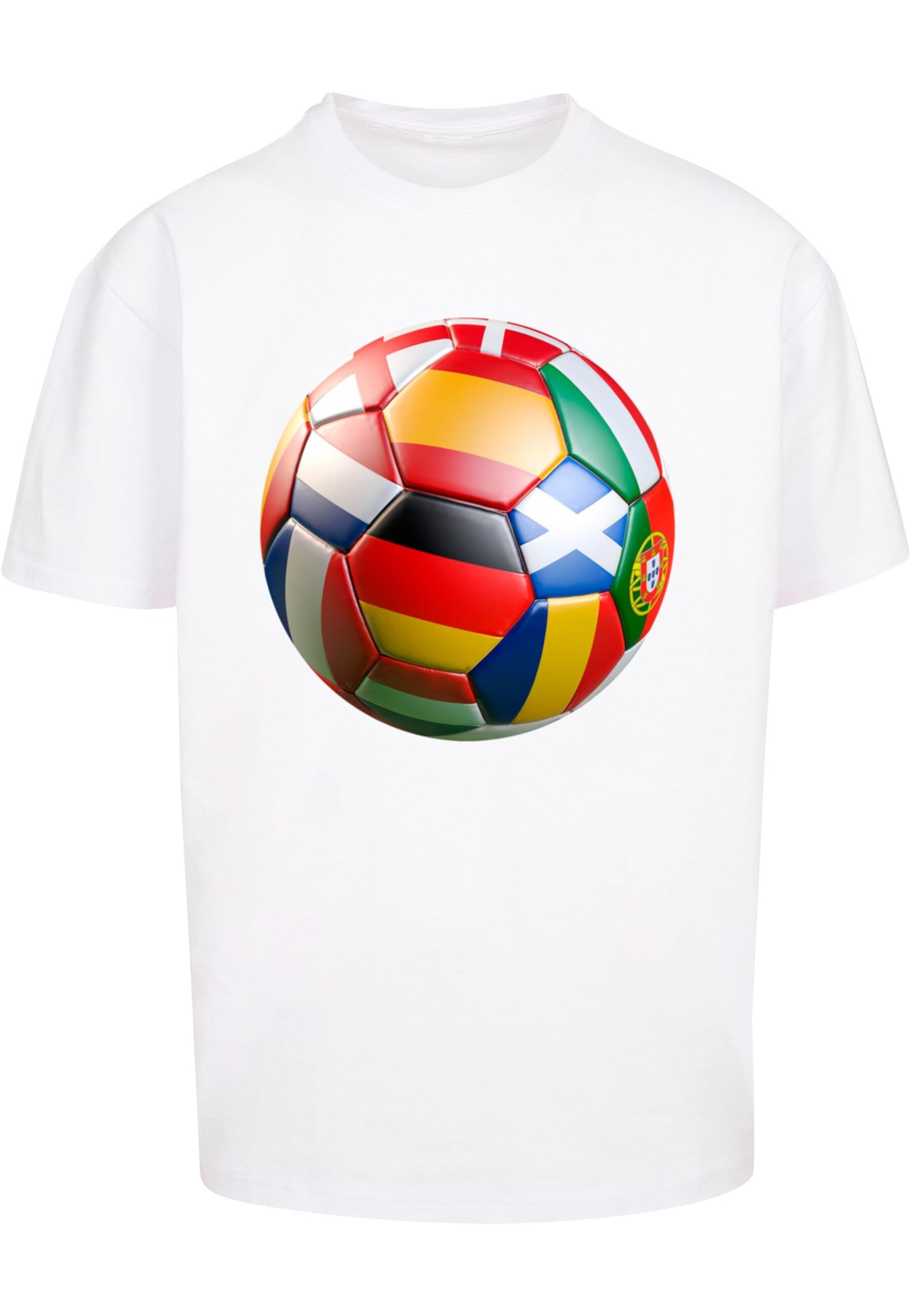 MT Upscale Shirt 'Home Europe' in White: front