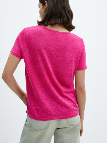 MANGO Paita 'LINITO' värissä vaaleanpunainen