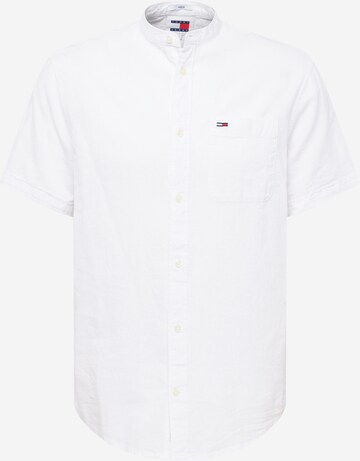 Tommy Jeans - Ajuste regular Camisa 'MAO' en blanco: frente