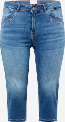 Coupe slim Jean 'WILLY' ONLY Carmakoma en bleu : devant