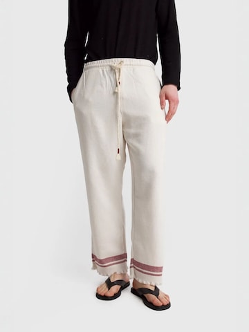 Regular Pantalon Giesto en blanc : devant