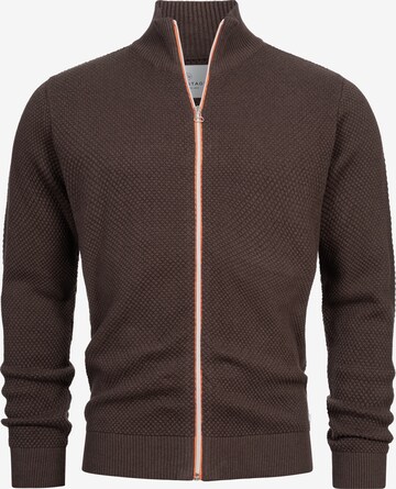 Kronstadt Gebreid vest 'Erik' in Bruin: voorkant