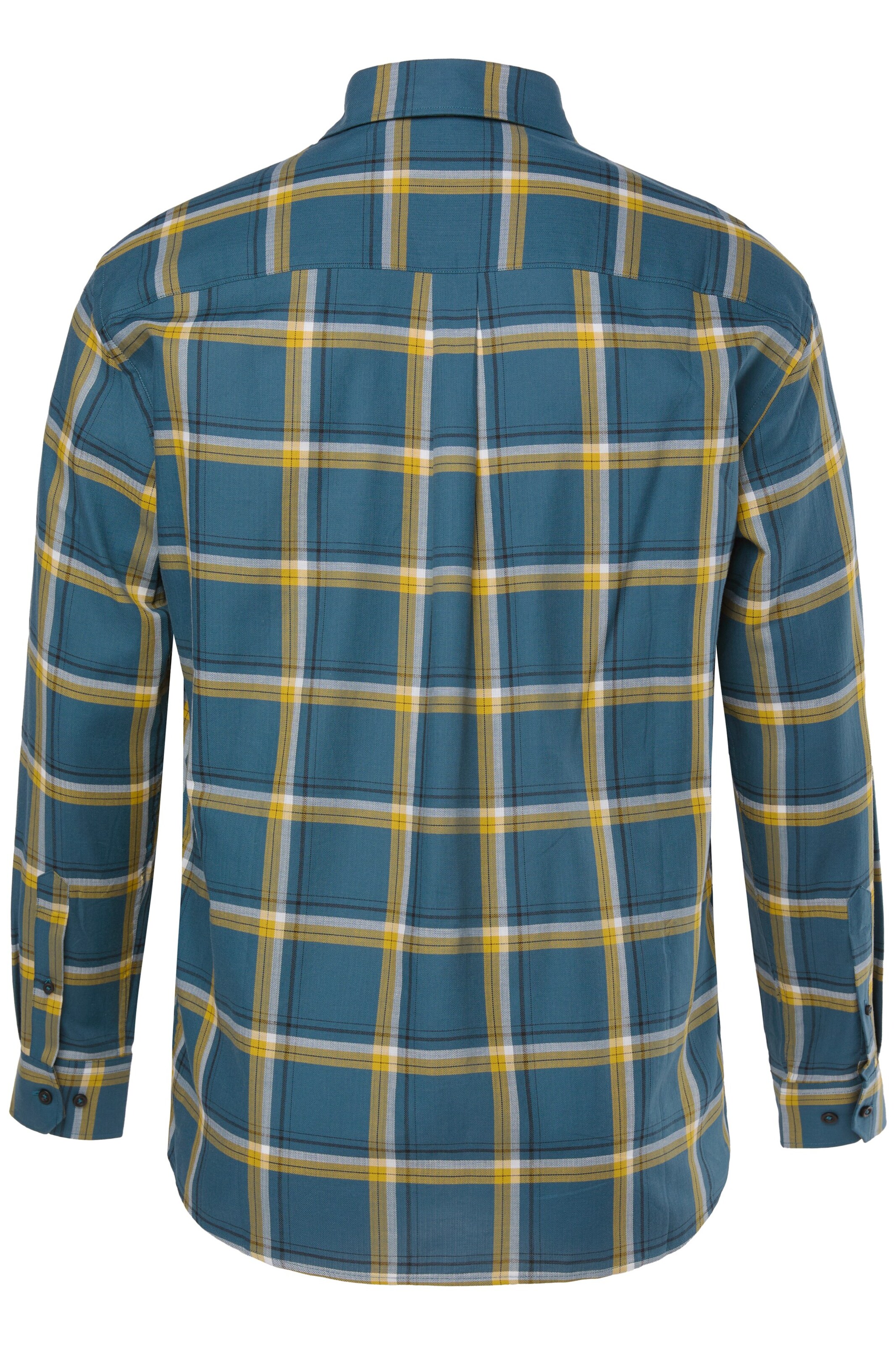 Men Plus Comfort fit Button Up Shirt in Blue