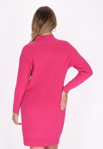 faina - Vestido de punto en rosa