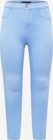 Dorothy Perkins Curve Jeans 'Frankie' in Blue: front
