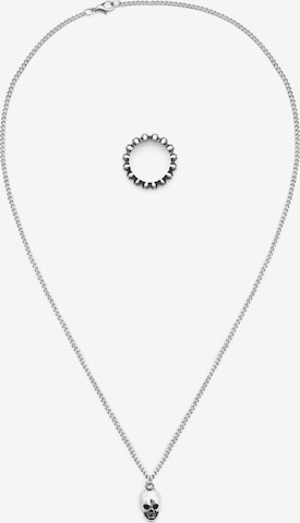 Pull&Bear Jewelry set in Silver: front