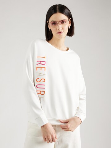 Key Largo Sweatshirt 'TREASURE' in White