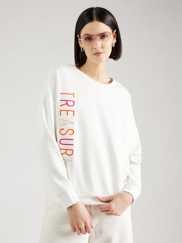 Key Largo Sweatshirt 'TREASURE' in Weiß