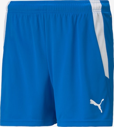 PUMA Pantalon de sport en bleu / blanc, Vue avec produit