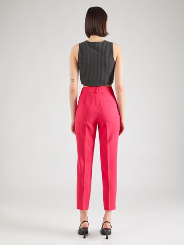 Coupe slim Pantalon à plis s.Oliver BLACK LABEL en rose