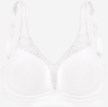 PETITE FLEUR Bra in White: front