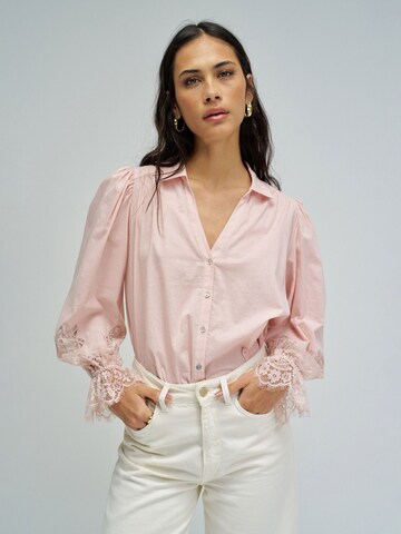 Chemisier Salsa Jeans en rose : devant