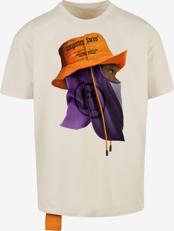 T-Shirt 'Head Gear' Forgotten Faces en beige : devant
