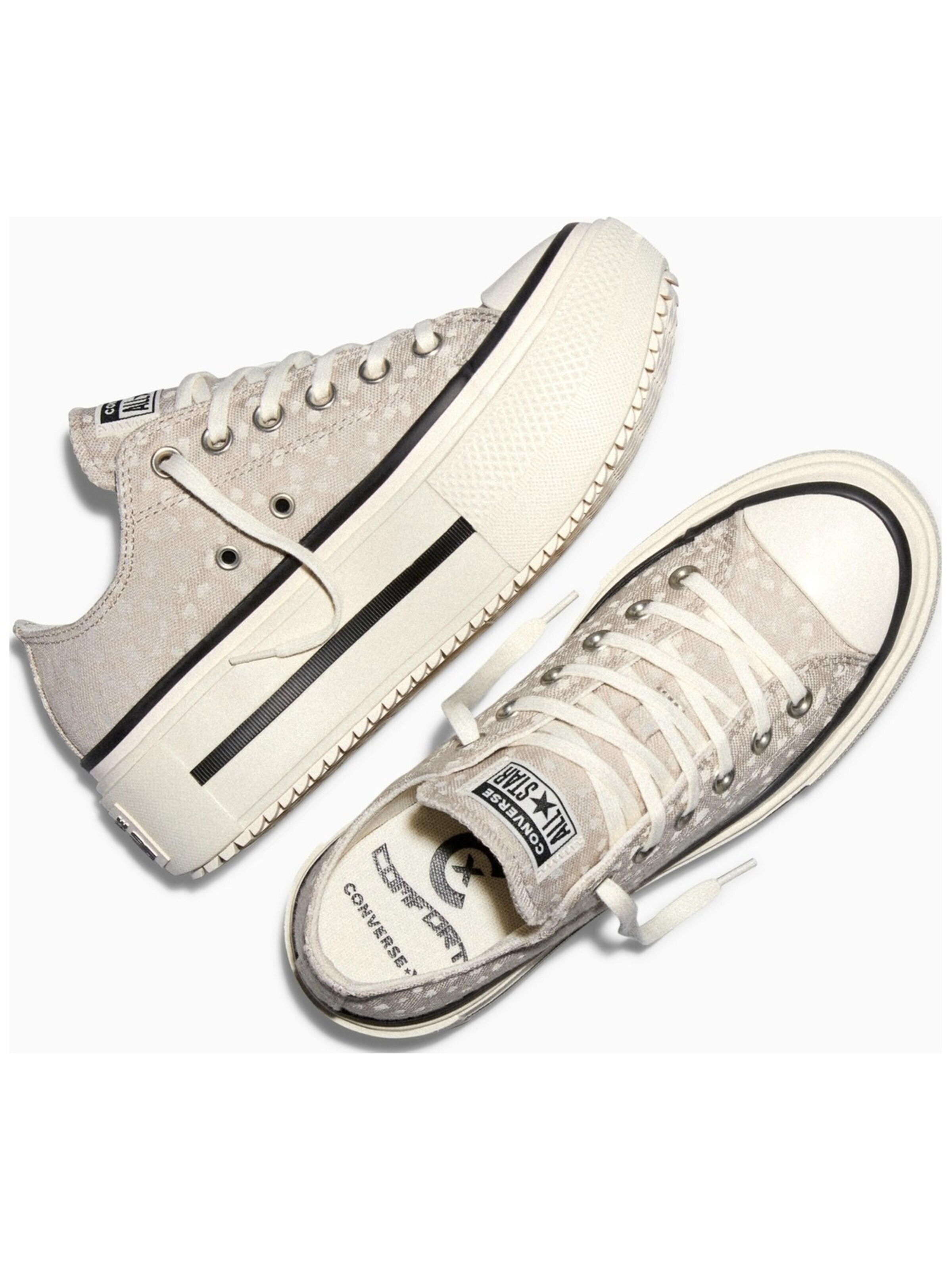 CONVERSE Sneaker low 'Ctas Double Stack' in Beige
