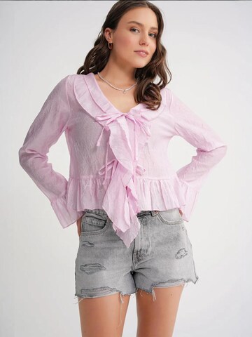 MixRay Blouse in Pink
