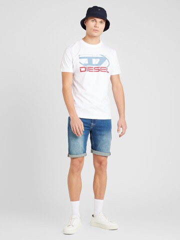 DIESEL T-shirt 'T-DIEGOR-K74' i vit