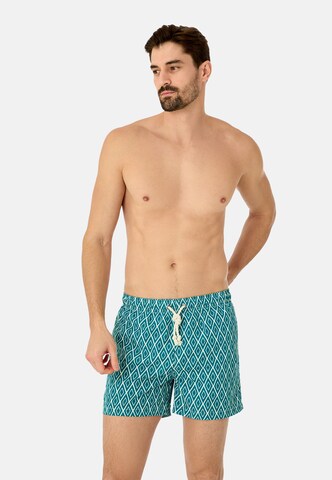 Gassa d'Amante Zwemshorts 'Praiano' in Groen: voorkant