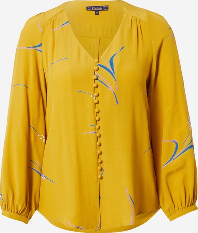 King Louie Bluse 'Erin' in blau / goldgelb / lila / weiß, Produktansicht