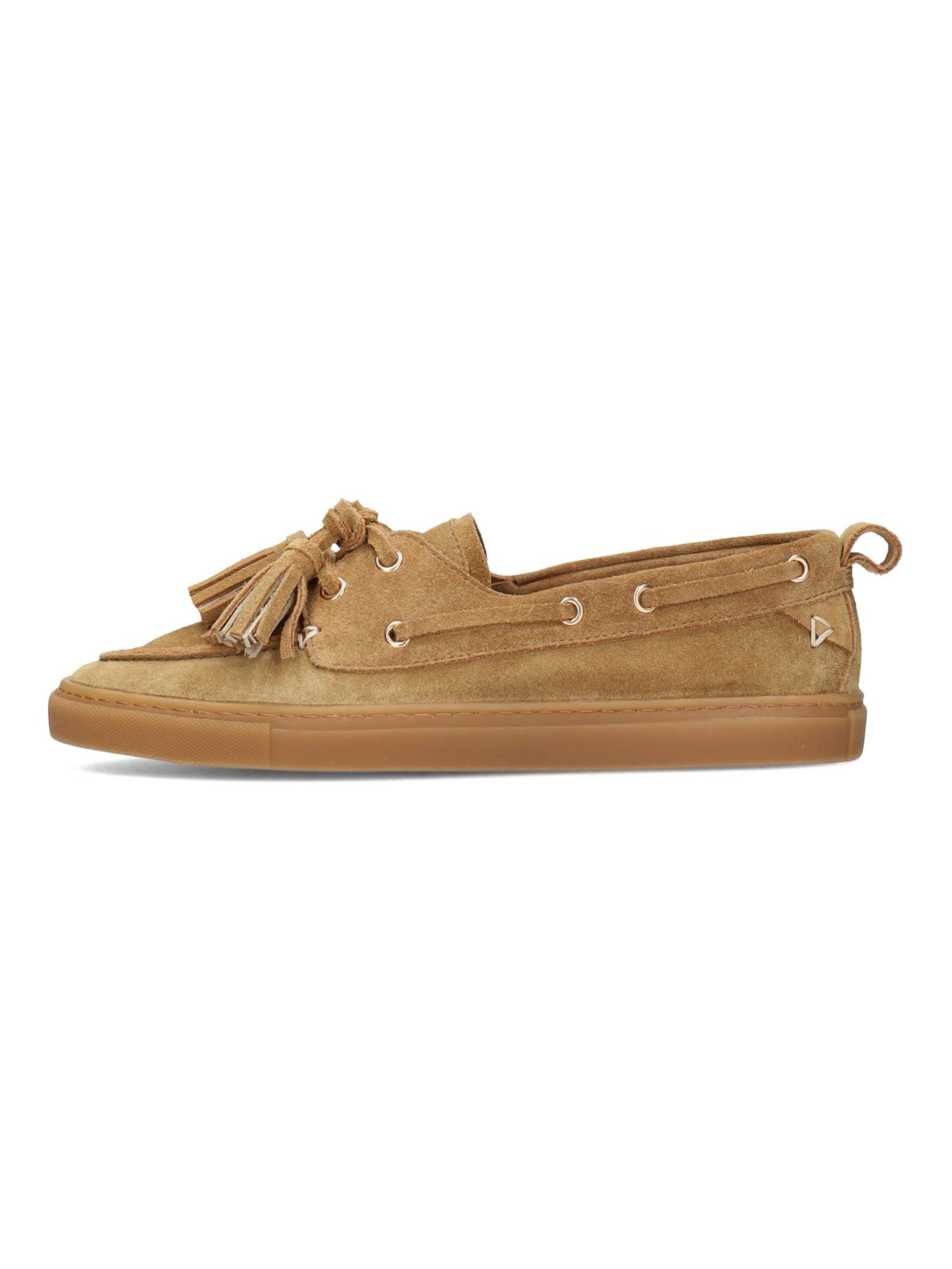 Poelman Mocassins in Bruin: voorkant