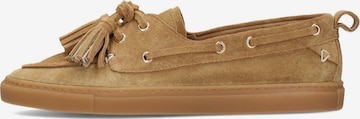 Poelman Mocassins in Bruin: voorkant