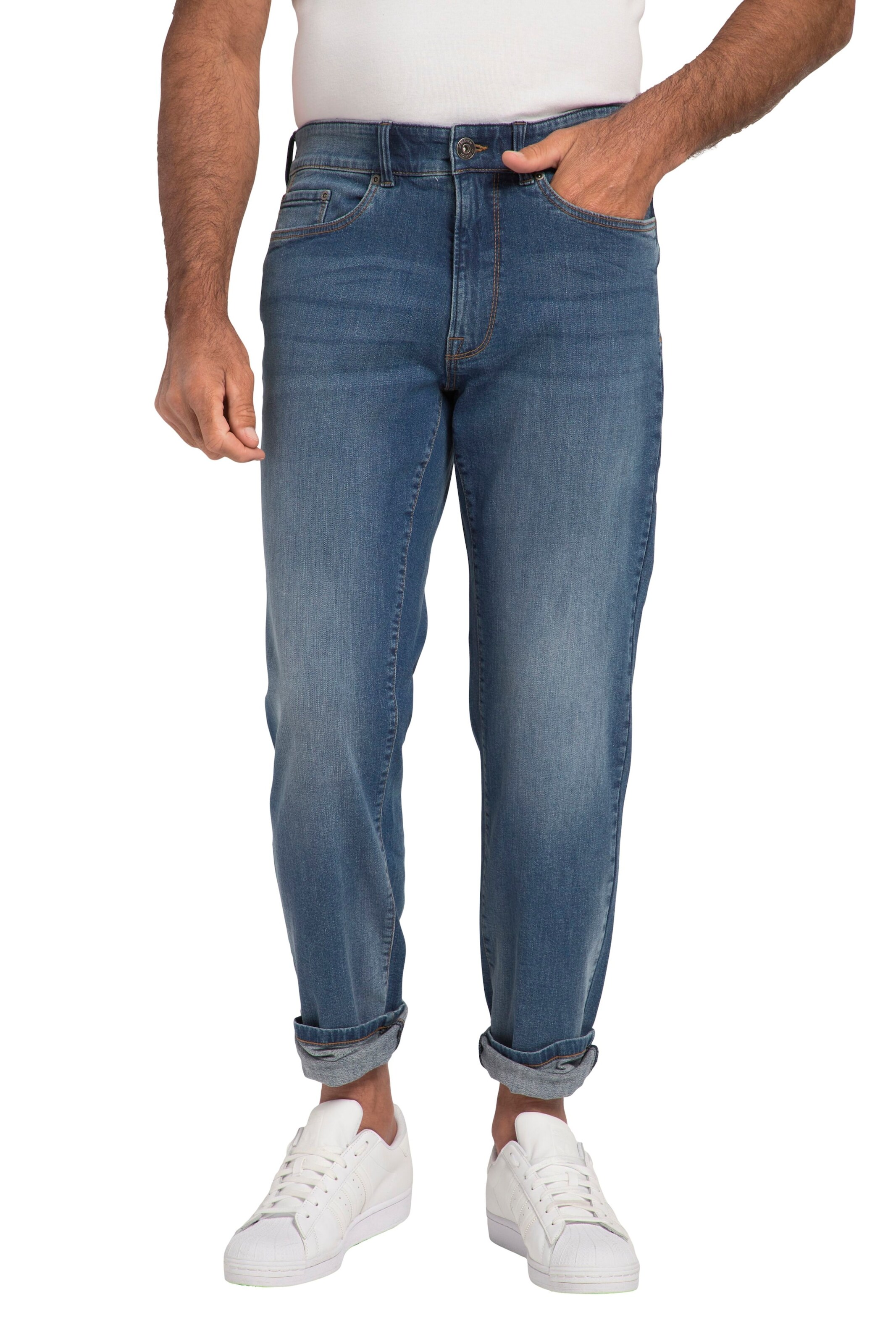 JP1880 Regular Jeans in Blauw: voorkant