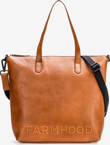 Farmhood Shoulder Bag in Brown: front