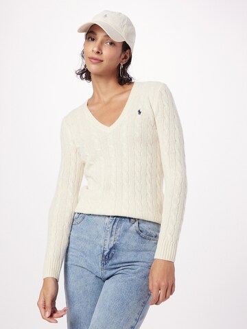 Pull-over 'KIMBERLY' Polo Ralph Lauren en beige : devant