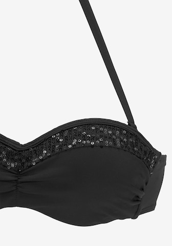 BRUNO BANANI Bandeau Bikiny – černá