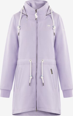Schmuddelwedda Sweatjakke i lilla: forside