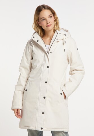DreiMaster Vintage Λειτουργικό παλτό σε λευκό: μπροστά