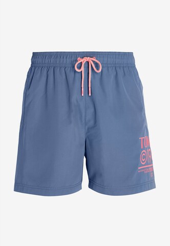Tommy Jeans Board Shorts in Blue: front