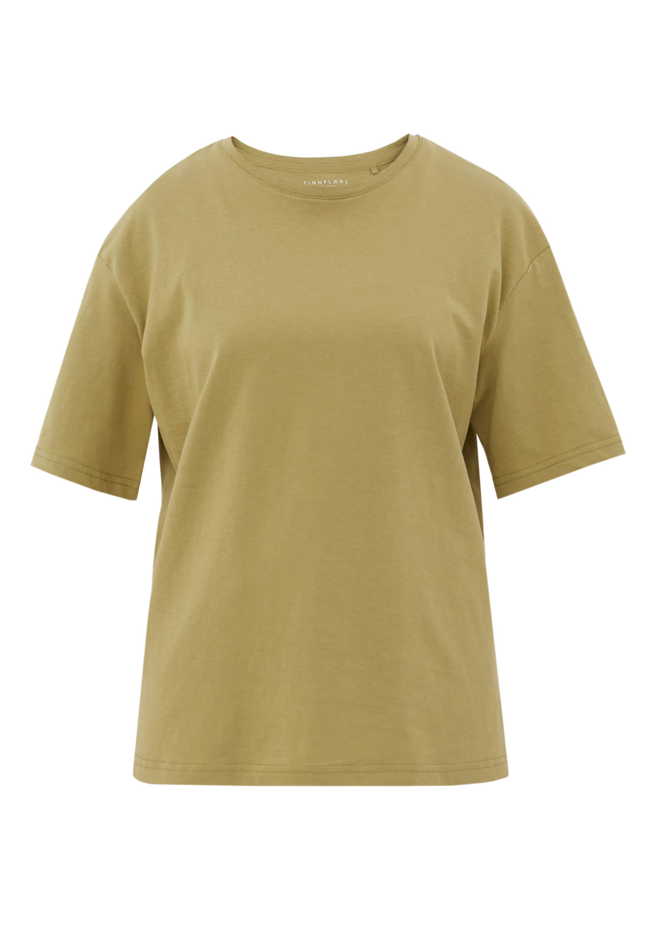 Finn Flare Shirt 'Basic' in Grün: Vorderseite