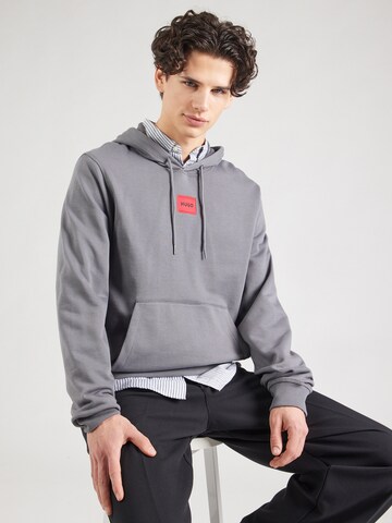 HUGO Sweatshirt 'Daratschi214' in Grey: front