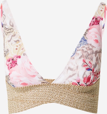 Triangle Hauts de bikini River Island en rose : devant