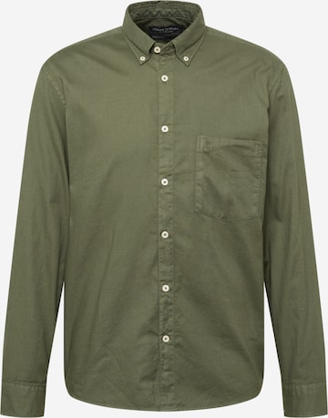 Marc O'Polo Regular fit Button Up Shirt in Green: front