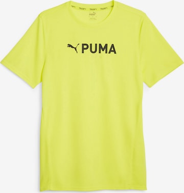 T-Shirt fonctionnel PUMA en jaune : devant