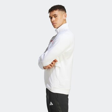 ADIDAS SPORTSWEAR Športová mikina so zipsom - Biela