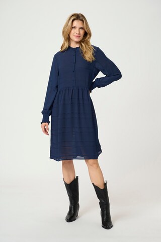 Cream Kleid in Blau