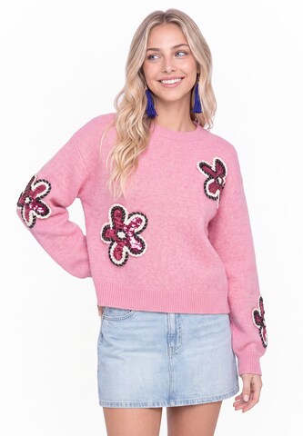 IZIA - Jersey en rosa: frente