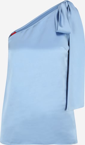 HUGO Red - Blusa 'Cassie' em azul: frente