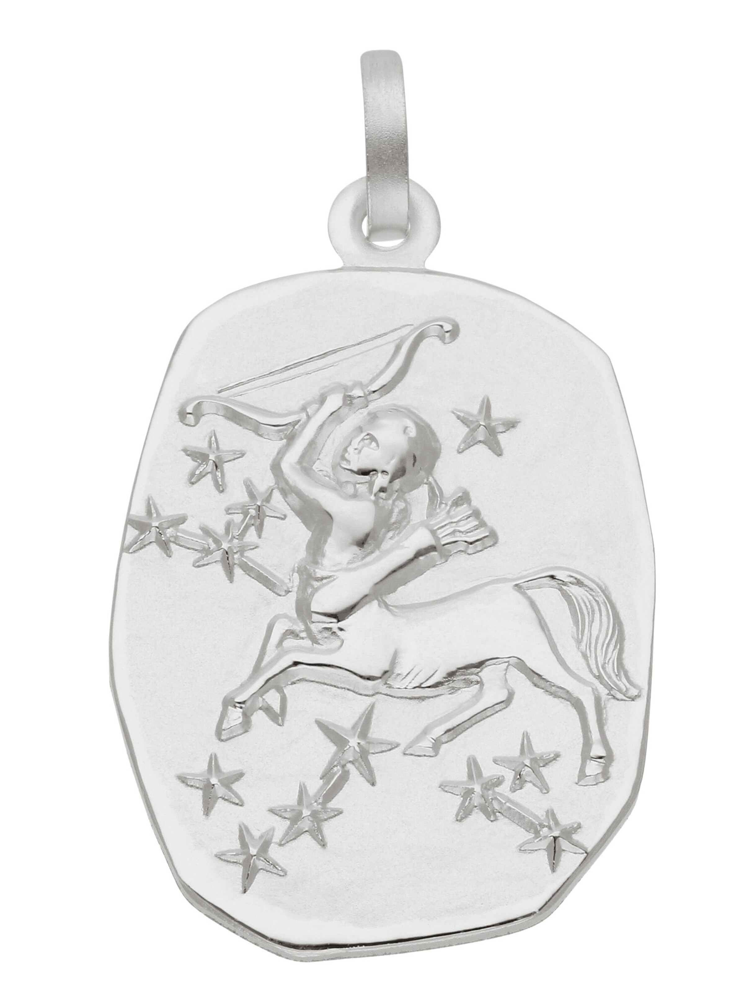 Adelia´s Anhänger 'Schütze' in Silber: Vorderseite