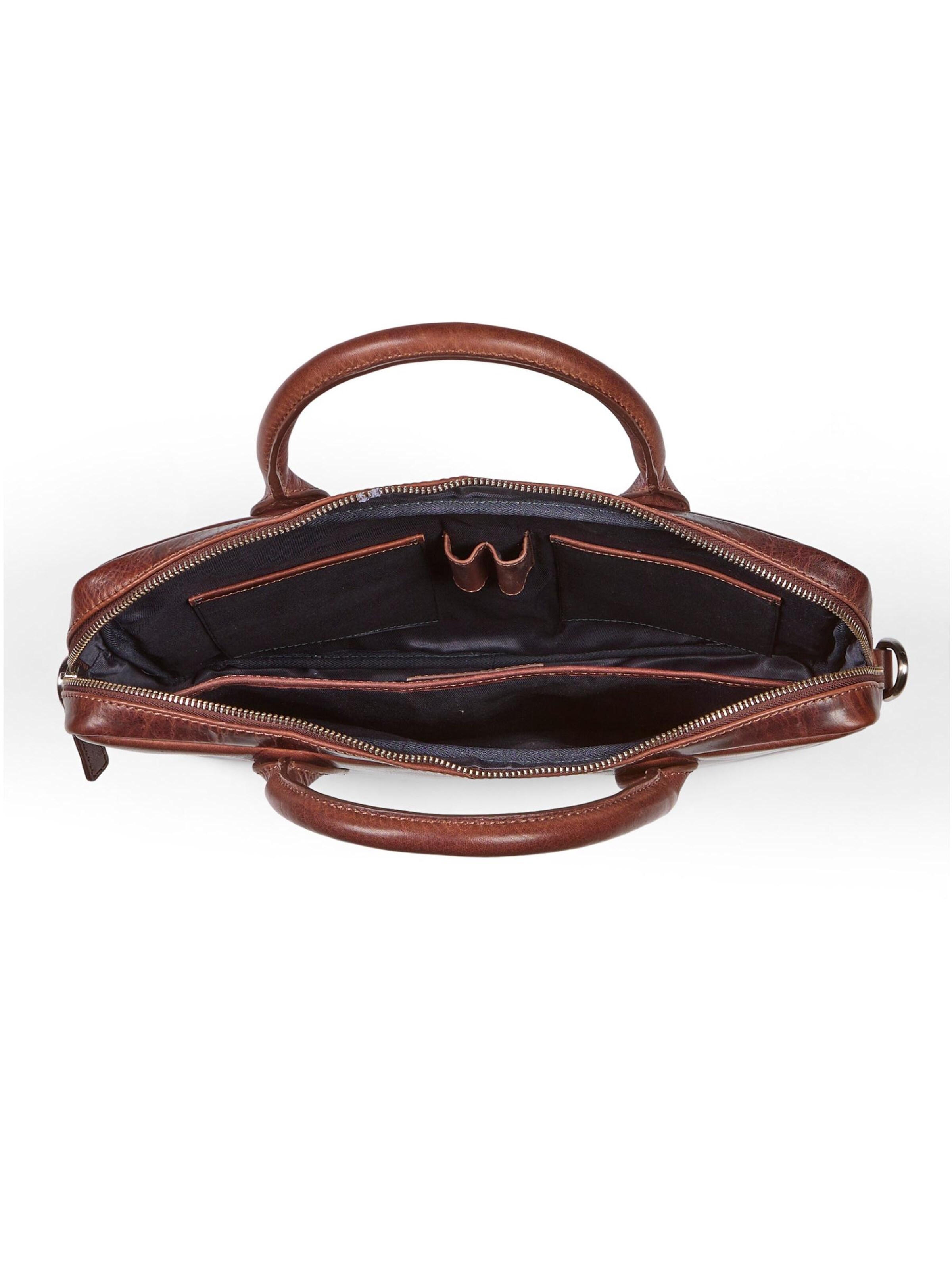 Borsa per laptop 'Laptop Bag Evan Brown' di Howard London in marrone